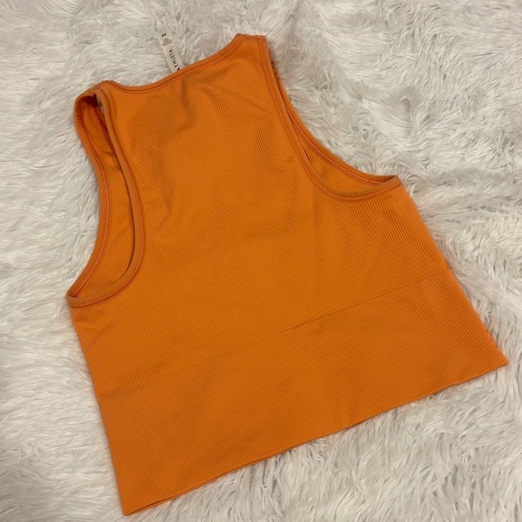 Athleta Aurora Crop Rib Tank Coral Woman’s Size XS - Picture 10 of 11